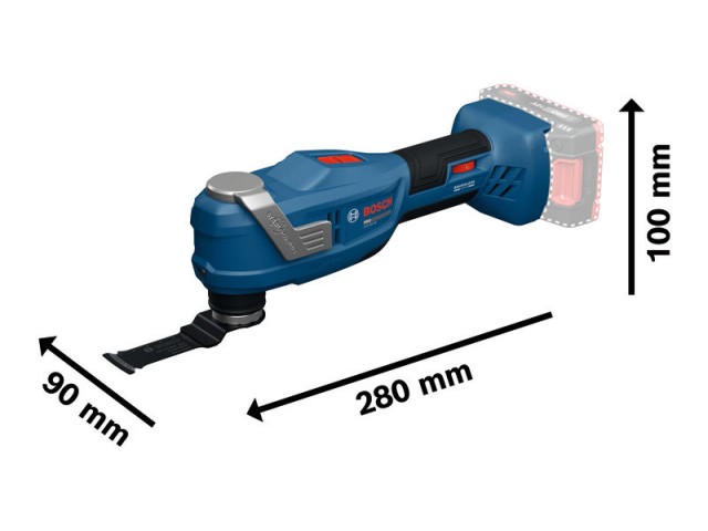 Akumulatorsko multifunkcijsko orodje Bosch GOP 18V-30 v kovčku, 06018G3001